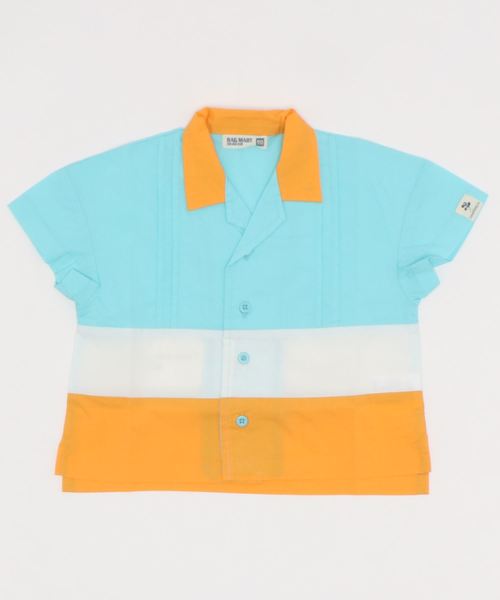 RAGMART（ラグマート）の「オープンカラーシャツ（シャツ/ブラウス・キッズ・サックスブルー/オフホワイト・90cm）」の9枚目の写真