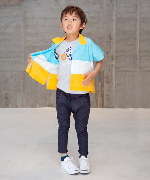 RAGMART（ラグマート）の「オープンカラーシャツ（シャツ/ブラウス・キッズ・サックスブルー/オフホワイト・90cm）」の7枚目の写真