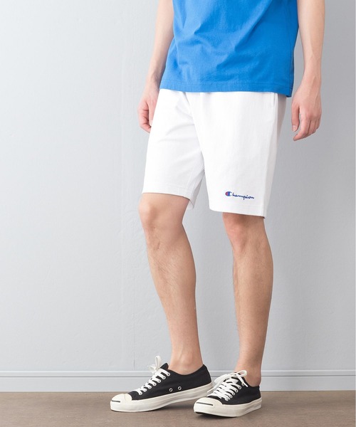 Champion(チャンピオン)の「【CHAMPION/チャンピオン】ルームウェア&ワンマイルコーデベストセラーアイテム 柔らか感触のワンポイントロゴ入りスウェットショーツ C3-P501(スウェットパンツ・メンズ・ホワイト/チャコールグレー/ブラック/ネイビー/グレー/レッド/ピンク/イエロー/ブルー/オリーブ/ブラウン・MEDIUM/LARGE/X-LARGE/SMALL/XX-LARGE)」の15枚目の写真