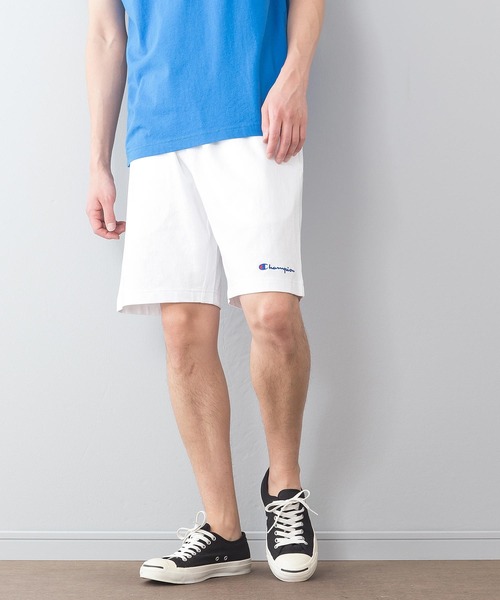 Champion(チャンピオン)の「【CHAMPION/チャンピオン】ルームウェア&ワンマイルコーデベストセラーアイテム 柔らか感触のワンポイントロゴ入りスウェットショーツ C3-P501(スウェットパンツ・メンズ・ホワイト/チャコールグレー/ブラック/ネイビー/グレー/レッド/ピンク/イエロー/ブルー/オリーブ/ブラウン・MEDIUM/LARGE/X-LARGE/SMALL/XX-LARGE)」の16枚目の写真