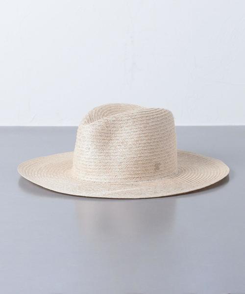 KIJIMA TAKAYUKI（キジマ　タカユキ）の「＜KIJIMA TAKAYUKI（キジマ タカユキ）＞WIDE BRM ハット▲（ハット・レディース・ライトグレー/ブラック/ベージュ・2）」の4枚目の写真