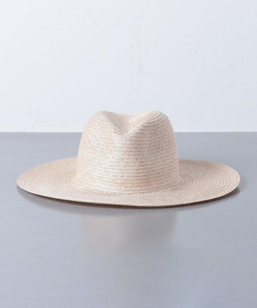 KIJIMA TAKAYUKI（キジマ　タカユキ）の「＜KIJIMA TAKAYUKI（キジマ タカユキ）＞WIDE BRM ハット▲（ハット・レディース・ライトグレー/ブラック/ベージュ・2）」の5枚目の写真