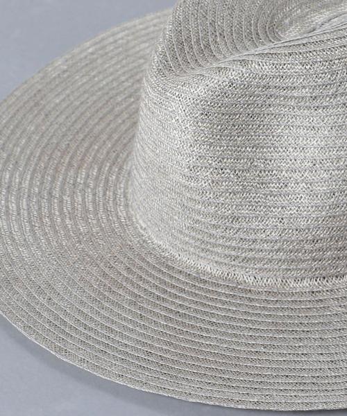 KIJIMA TAKAYUKI（キジマ　タカユキ）の「＜KIJIMA TAKAYUKI（キジマ タカユキ）＞WIDE BRM ハット▲（ハット・レディース・ライトグレー/ブラック/ベージュ・2）」の8枚目の写真