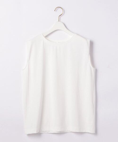 green label relaxing（グリーンレーベルリラクシング）の「[吸水速乾/エアラブルシック] CFC ノースリーブ プルオーバー カットソー（タンクトップ・レディース・オフホワイト/イエロー/オリーブ/ブラック/ライトブルー・FREE）」の18枚目の写真