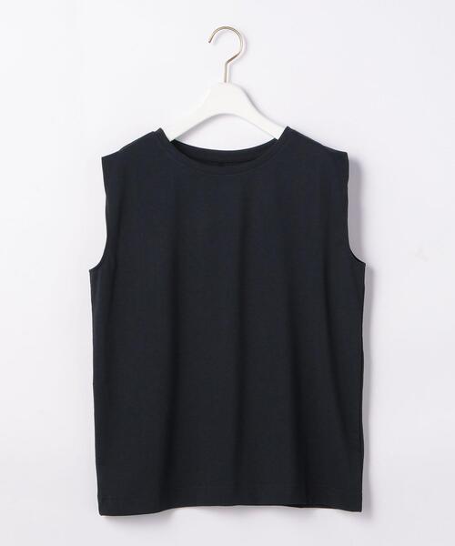 green label relaxing（グリーンレーベルリラクシング）の「[吸水速乾/エアラブルシック] CFC ノースリーブ プルオーバー カットソー（タンクトップ・レディース・オフホワイト/イエロー/オリーブ/ブラック/ライトブルー・FREE）」の8枚目の写真