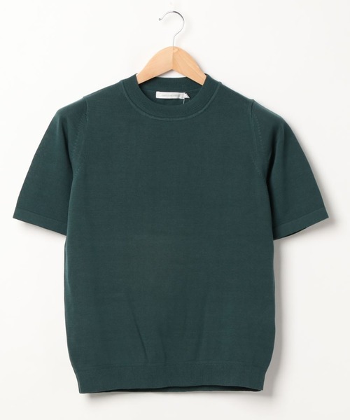 AMERICAN HOLIC（アメリカンホリック）の「クルーネック5分袖ニットプルオーバー ＊〇（ニット/セーター・レディース・ネイビー/グリーン/ピンク/モカ/ブラック/イエロー/ブラウン/アイボリー・M/L）」の14枚目の写真