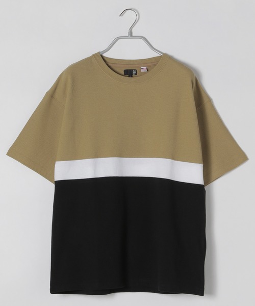 LAKOLE（ラコレ）の「3段切替Tシャツ / LAKOLE（Tシャツ/カットソー・メンズ・ブラック/ベージュ/ホワイト・LARGE/MEDIUM）」の9枚目の写真