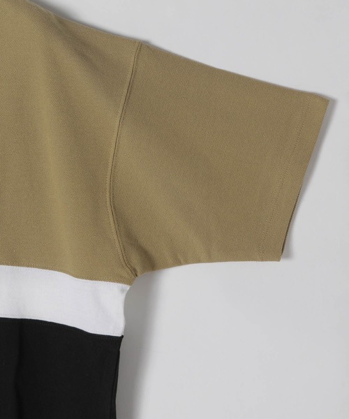 LAKOLE（ラコレ）の「3段切替Tシャツ / LAKOLE（Tシャツ/カットソー・メンズ・ブラック/ベージュ/ホワイト・LARGE/MEDIUM）」の6枚目の写真