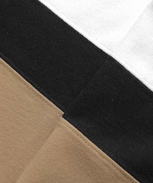 LAKOLE（ラコレ）の「3段切替Tシャツ / LAKOLE（Tシャツ/カットソー・メンズ・ブラック/ベージュ/ホワイト・LARGE/MEDIUM）」の8枚目の写真