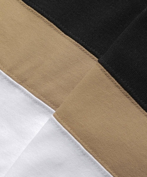 LAKOLE（ラコレ）の「3段切替Tシャツ / LAKOLE（Tシャツ/カットソー・メンズ・ブラック/ベージュ/ホワイト・LARGE/MEDIUM）」の5枚目の写真