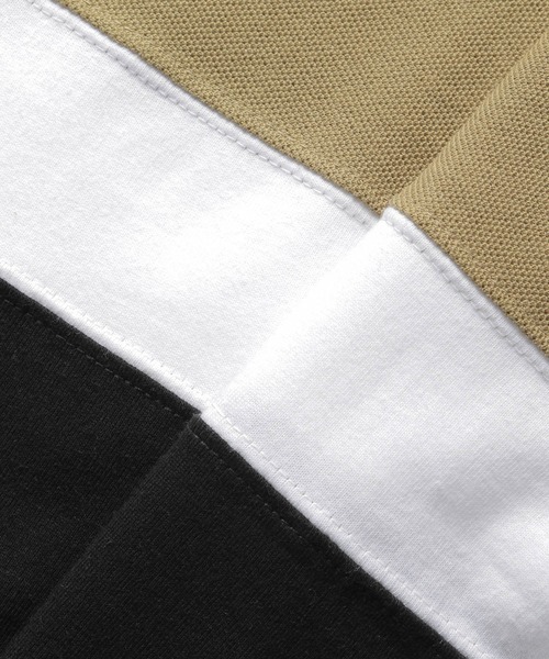 LAKOLE（ラコレ）の「3段切替Tシャツ / LAKOLE（Tシャツ/カットソー・メンズ・ブラック/ベージュ/ホワイト・LARGE/MEDIUM）」の10枚目の写真