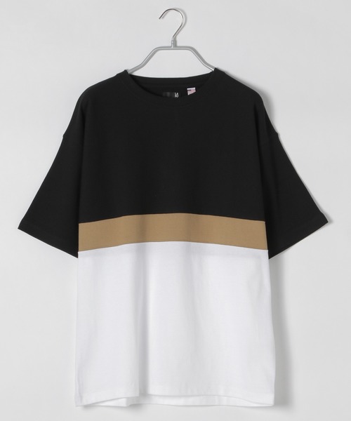 LAKOLE（ラコレ）の「3段切替Tシャツ / LAKOLE（Tシャツ/カットソー・メンズ・ブラック/ベージュ/ホワイト・LARGE/MEDIUM）」の18枚目の写真