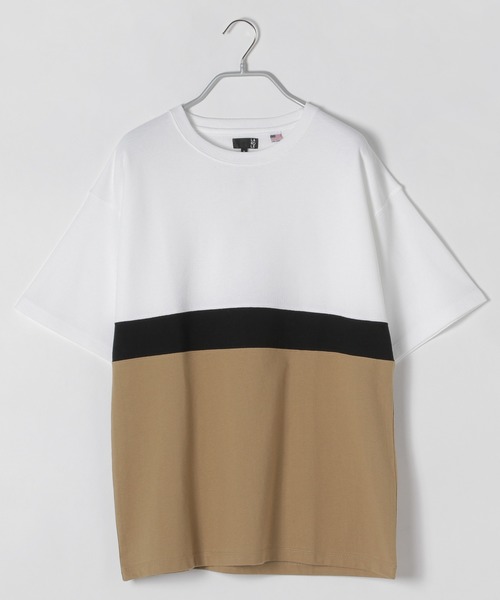 LAKOLE（ラコレ）の「3段切替Tシャツ / LAKOLE（Tシャツ/カットソー・メンズ・ブラック/ベージュ/ホワイト・LARGE/MEDIUM）」の19枚目の写真