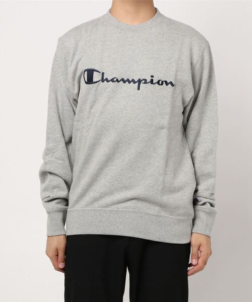 Champion（チャンピオン）の「【Champion】ビッグスクリプトクルースウェット（スウェット・メンズ・グレー/ピンク/ブラウン/イエロー・M/L/XL）」の2枚目の写真
