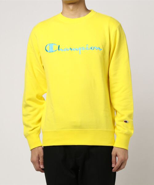 Champion（チャンピオン）の「【Champion】ビッグスクリプトクルースウェット（スウェット・メンズ・グレー/ピンク/ブラウン/イエロー・M/L/XL）」の4枚目の写真