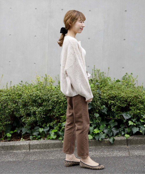 flower（フラワー）の「サニーデイズパンツ 2（デニムパンツ・レディース・ベージュ/ブラウン・FREE）」の6枚目の写真