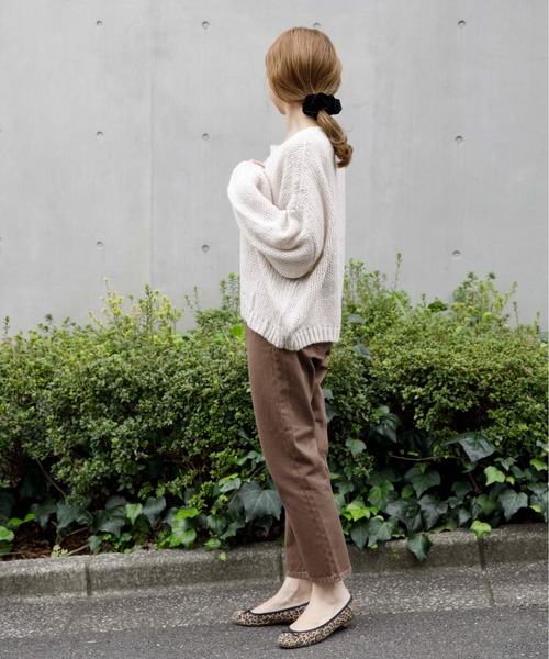 flower（フラワー）の「サニーデイズパンツ 2（デニムパンツ・レディース・ベージュ/ブラウン・FREE）」の17枚目の写真