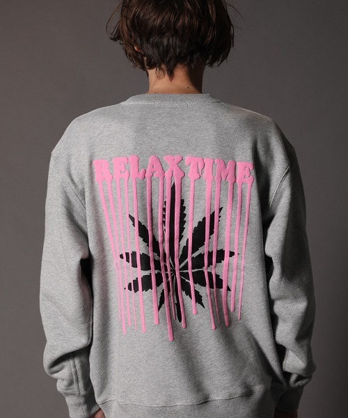 STUD MUFFIN（スタッドマフィン）の「msw843-12ozヘビーウエイト裏毛 3Dワッペン&RELAXフォームPT プルオーバー（スウェット・メンズ・ブラック/杢グレー・2/3/4）」の3枚目の写真