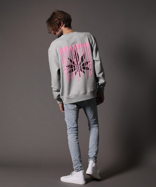 STUD MUFFIN（スタッドマフィン）の「msw843-12ozヘビーウエイト裏毛 3Dワッペン&RELAXフォームPT プルオーバー（スウェット・メンズ・ブラック/杢グレー・2/3/4）」の13枚目の写真