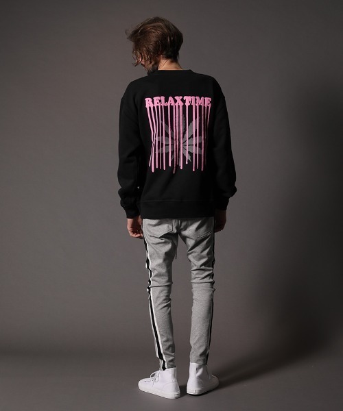 STUD MUFFIN（スタッドマフィン）の「msw843-12ozヘビーウエイト裏毛 3Dワッペン&RELAXフォームPT プルオーバー（スウェット・メンズ・ブラック/杢グレー・2/3/4）」の10枚目の写真