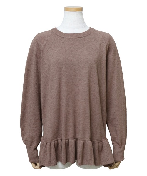 reca（レカ）の「裾フレアニットプルオーバー（ニット/セーター・レディース・ブラック/モカ/カーキ・M）」の19枚目の写真