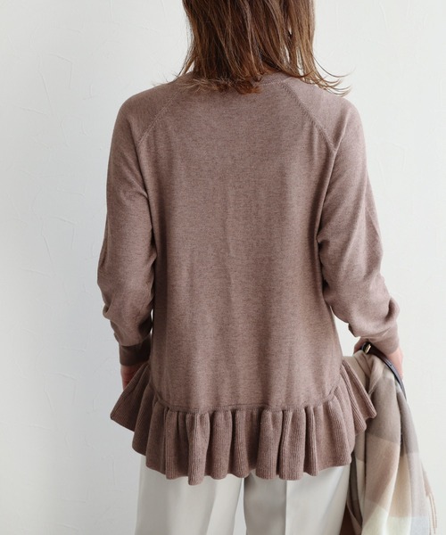reca（レカ）の「裾フレアニットプルオーバー（ニット/セーター・レディース・ブラック/モカ/カーキ・M）」の22枚目の写真