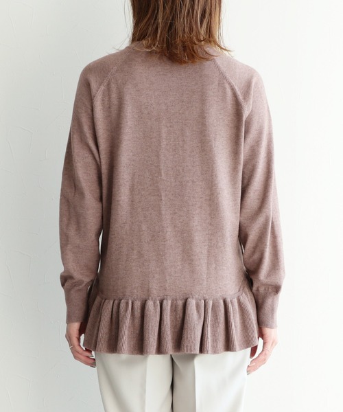 reca（レカ）の「裾フレアニットプルオーバー（ニット/セーター・レディース・ブラック/モカ/カーキ・M）」の16枚目の写真