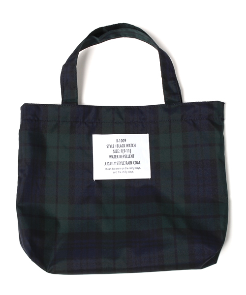 green label relaxing（グリーンレーベルリラクシング）の「[WEB限定]GC ブラックウォッチレインコート（レインコート/ポンチョ・レディース・ダークグリーン・フリー）」の4枚目の写真