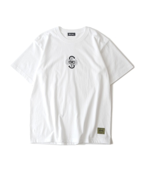 Subciety（サブサエティ）の「PROVIDENCE TEE（Tシャツ/カットソー・メンズ・ホワイト/ブラック/ホワイト系その他/ブラック×ゴールド/ホワイト×パープル/ホワイト系その他2/ホワイト×グリーン/ホワイト×ゴールド/グレー×ホワイト/サンドベージュ/レッド・SMALL/MEDIUM/LARGE/X-LARGE/XX-LARGE）」の13枚目の写真