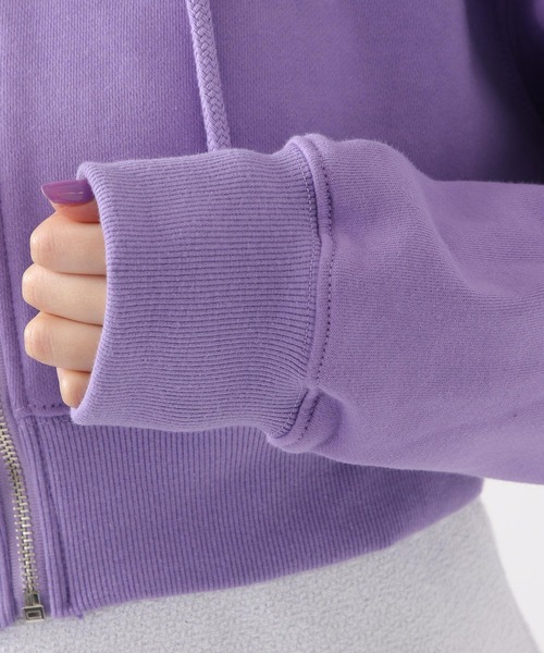 CHUCK（チャック）の「CHUCK／ロゴショートZIPパーカー 2940823（パーカー・レディース・ライトグレー/ライトパープル・FREE）」の20枚目の写真