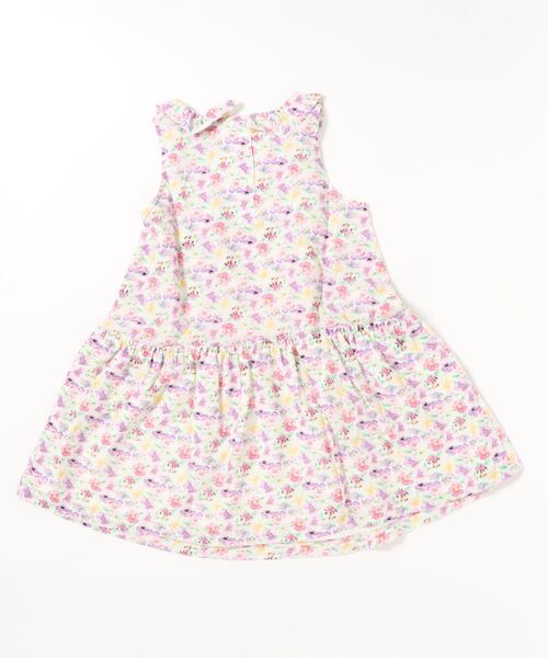 Tappet（タペット）の「[110-150]フラワーバターンフリルワンピース（ワンピース・キッズ・ブルー/ラベンダー・110cm/120cm/130cm/140cm/150cm）」の3枚目の写真