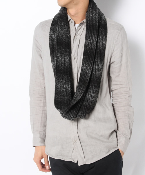 MEN'S BIGI（メンズビギ）の「スヌード（ストール/ショール・メンズ・ブラック/ネイビー/ボルドー・FREE）」の8枚目の写真