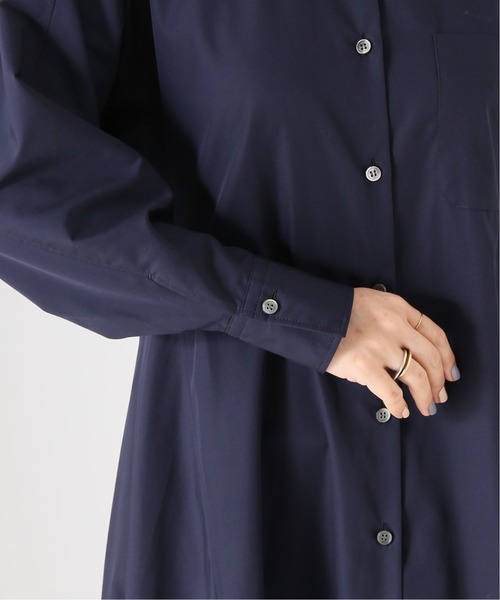 ヴェルメイユパーイエナ　シャツフレアロングワンピース　ネイビー　近年モデル VERMEIL par iena（ヴェルメイユパーイエナ）の「ドルマン