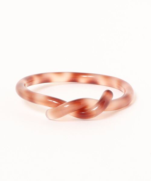 Ein（アイン）の「【Ein】クリアツイストバングル（バングル/リストバンド・レディース・ホワイト/ベージュ/パープル/ブラウン/グレー/オレンジ/ブルー/グリーン/その他/クリア/アイボリー/オレンジ系その他/ライトピンク・FREE）」の4枚目の写真