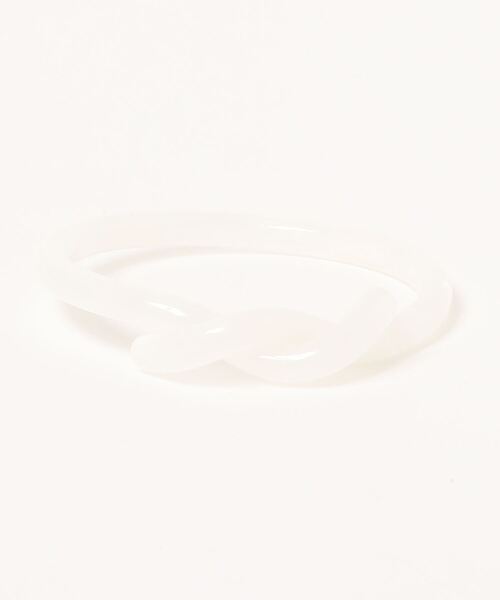 Ein（アイン）の「【Ein】クリアツイストバングル（バングル/リストバンド・レディース・ホワイト/ベージュ/パープル/ブラウン/グレー/オレンジ/ブルー/グリーン/その他/クリア/アイボリー/オレンジ系その他/ライトピンク・FREE）」の2枚目の写真