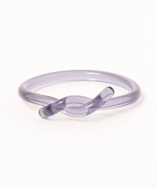 Ein（アイン）の「【Ein】クリアツイストバングル（バングル/リストバンド・レディース・ホワイト/ベージュ/パープル/ブラウン/グレー/オレンジ/ブルー/グリーン/その他/クリア/アイボリー/オレンジ系その他/ライトピンク・FREE）」の7枚目の写真