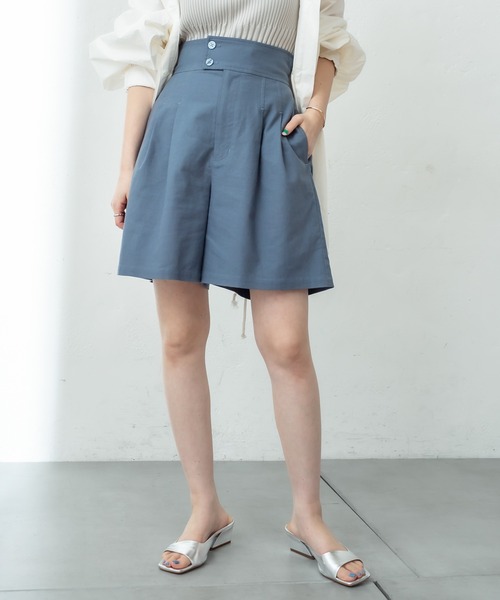 【BADBLOOD】Mystic Skort ショーツ / パンツスカート mystic（ミスティック）の「タックショートパンツ（その他パンツ