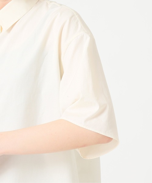 plage(プラージュ)の「half sleeve シャツ◆(シャツ/ブラウス・レディース・ナチュラル/ホワイト/ブルー系その他・FREE)」の4枚目の写真