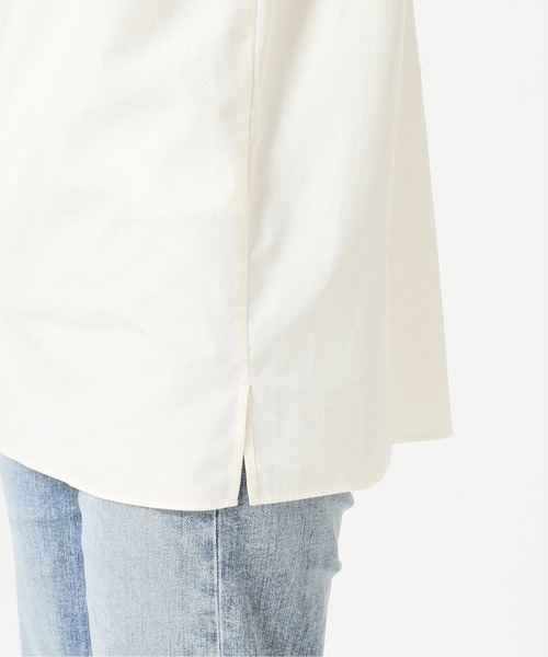 plage(プラージュ)の「half sleeve シャツ◆(シャツ/ブラウス・レディース・ナチュラル/ホワイト/ブルー系その他・FREE)」の7枚目の写真