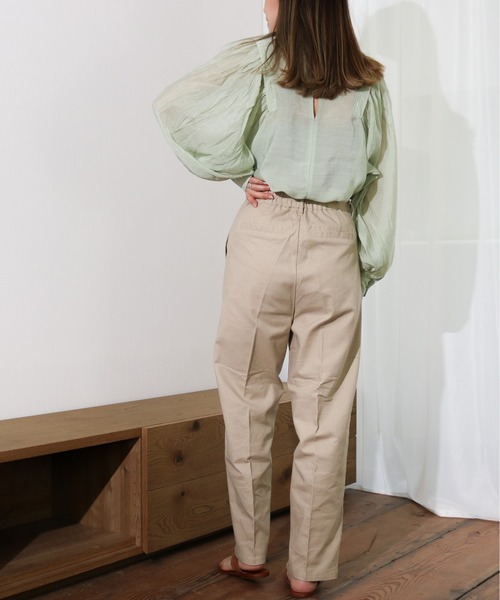 Per sist ence（パーシエンス）の「Per sist ence/パーシエンス　ボリュームスリーブプルオーバー（シャツ/ブラウス・レディース・ブラック/カーキ/グレイッシュベージュ/アイボリー・FREE）」の20枚目の写真