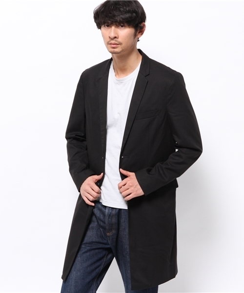 WEGO（ウィゴー）の「WEGO/ノッチドチェスターコート（チェスターコート・メンズ・ブラック/ネイビー/ブルー系その他・LARGE/MEDIUM）」の5枚目の写真