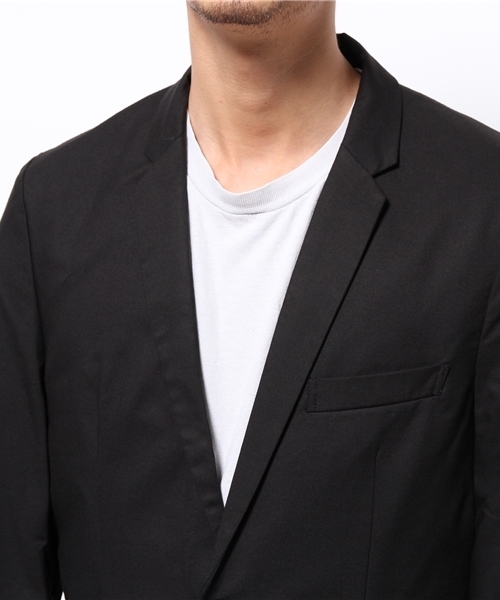 WEGO（ウィゴー）の「WEGO/ノッチドチェスターコート（チェスターコート・メンズ・ブラック/ネイビー/ブルー系その他・LARGE/MEDIUM）」の6枚目の写真