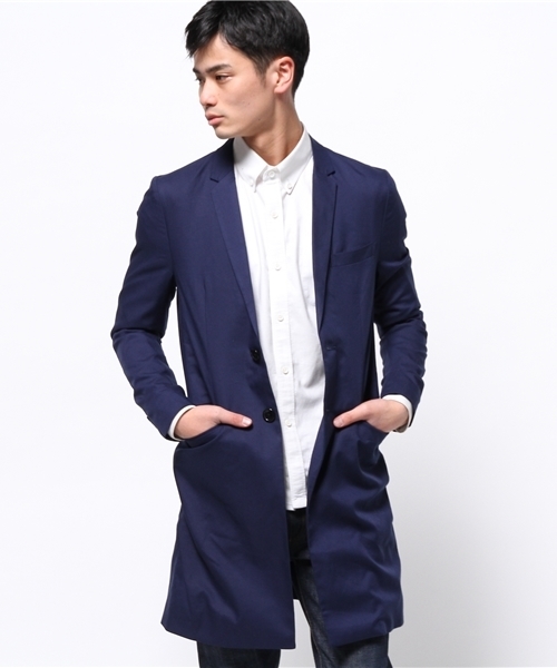 WEGO（ウィゴー）の「WEGO/ノッチドチェスターコート（チェスターコート・メンズ・ブラック/ネイビー/ブルー系その他・LARGE/MEDIUM）」の9枚目の写真