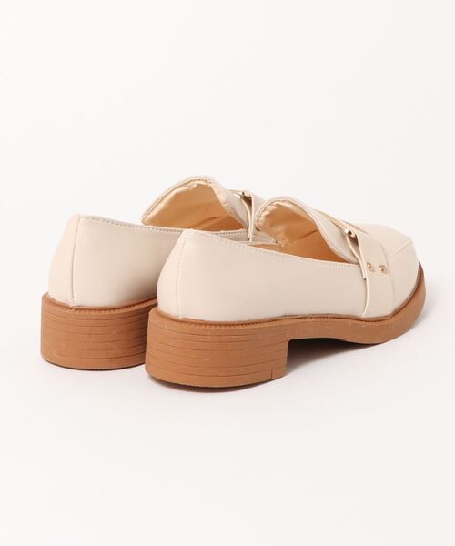 STYLEBLOCK（スタイルブロック）の「マニッシュローファーシューズ（ローファー・レディース・ブラック/ベージュ・38/39/37/36/35）」の6枚目の写真