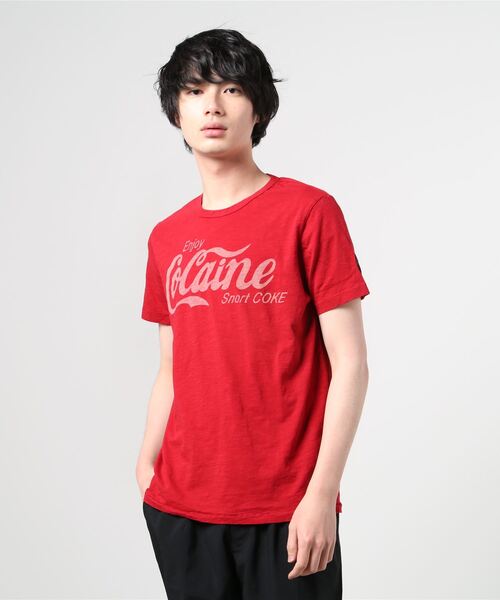 Johnson Motors Inc.(ジョンソン モータース)の「Johnson Motors,Inc./ジョンソン モータース/COCAINE(Tシャツ/カットソー・メンズ・レッド・SMALL/MEDIUM/LARGE)」の11枚目の写真