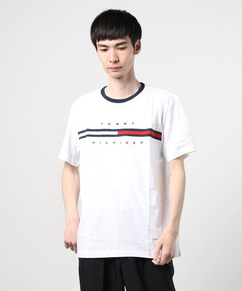 TOMMY HILFIGER（トミーヒルフィガー）の「【TOMMY HILFIGER】 トミー ヒルフィガー メンズ クルーネック 半袖 Tシャツ（Tシャツ/カットソー・メンズ・ホワイト/レッド/ネイビー/ブラック/ネイビー系・XL/XXL/L/M/S）」の9枚目の写真