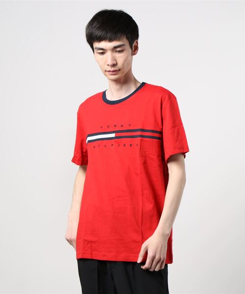 TOMMY HILFIGER（トミーヒルフィガー）の「【TOMMY HILFIGER】 トミー ヒルフィガー メンズ クルーネック 半袖 Tシャツ（Tシャツ/カットソー・メンズ・ホワイト/レッド/ネイビー/ブラック/ネイビー系・XL/XXL/L/M/S）」の10枚目の写真