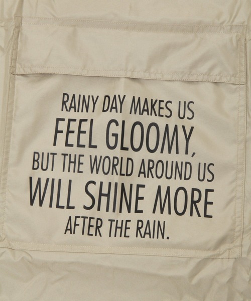 BAYFLOW（ベイフロー）の「BFレインポンチョ（レインコート/ポンチョ・レディース・ベージュ/カーキ・0）」の3枚目の写真