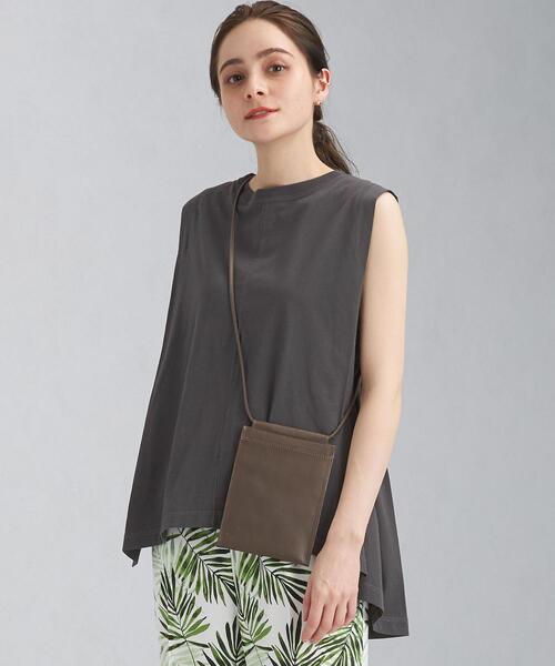 green label relaxing（グリーンレーベルリラクシング）の「CFC VINTAGEライク フレア ノースリーブ カットソー（Tシャツ/カットソー・レディース・ピンク/ダークグレー/ナチュラル・FREE）」の19枚目の写真