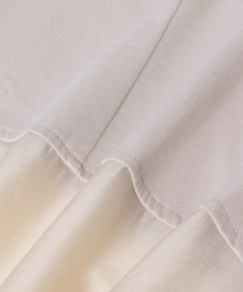 ADAM ET ROPE'（アダムエロペ）の「【WEB限定】ファブリックコンビプルオーバー（Tシャツ/カットソー・レディース・ブラック/ライトグレー/ホワイト・FREE）」の15枚目の写真